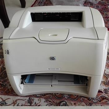 پرینتر لیزری HP 1300 استوک کارکرده با درایور ویندوز 10 و 11